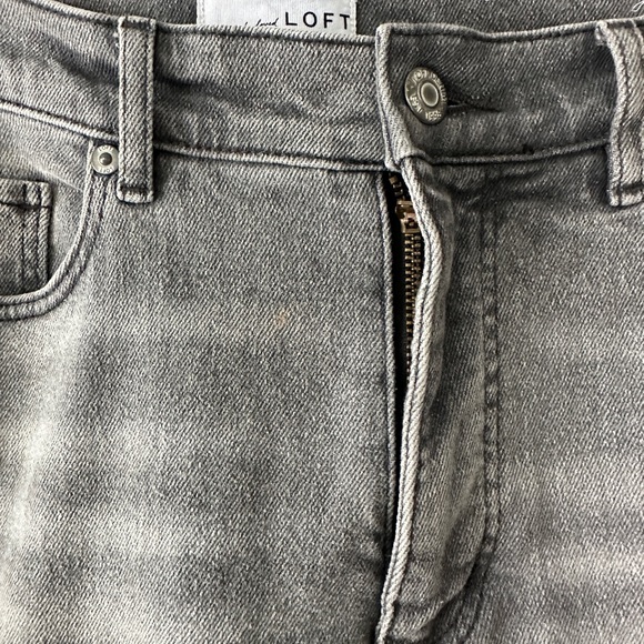 Loft gray jeans kick crop style - Picture 2 of 3